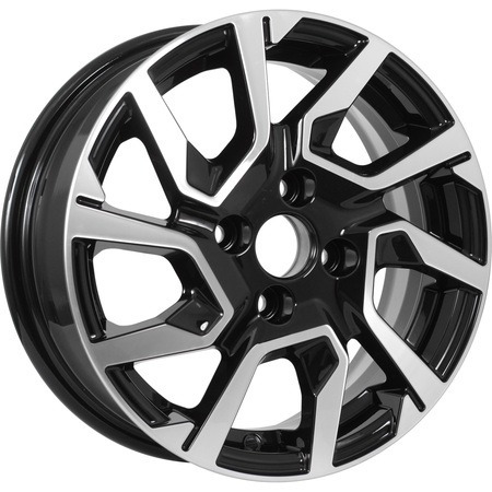 KDW KD1420 5,5x14 4*100 Et:40 Dia:56,6 Black_Front_Polished KDW KD1420 5,5x14 4*100 Et:40 Dia:56,6 Black_Front_Polished