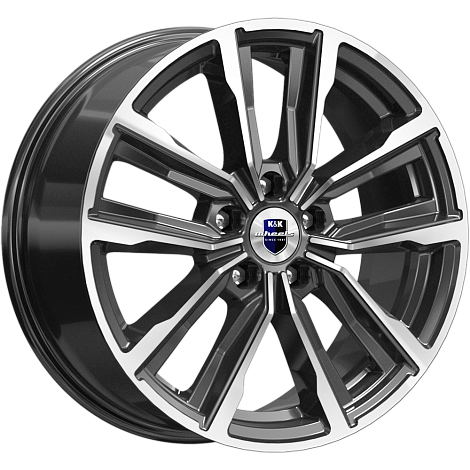 K&K Лацио 7,5x17 5*112 Et:40 Dia:57,1 алмаз чёрный K&K Лацио 7,5x17 5*112 Et:40 Dia:57,1 алмаз чёрный