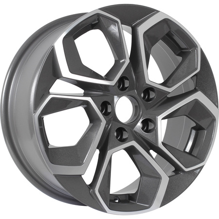 KDW KD1620 6,5x16 5*108 Et:45 Dia:63,3 Grey_Front_Polished KDW KD1620 6,5x16 5*108 Et:45 Dia:63,3 Grey_Front_Polished