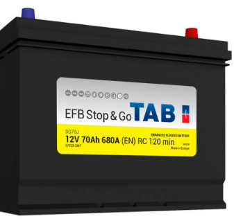 АКБ 6СТ - 70 Ач TAB EFB Stop&Go VL Euro выс. АКБ 6СТ - 70 Ач TAB EFB Stop&Go VL Euro выс.