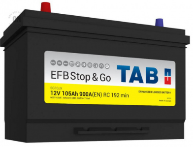 АКБ 6СТ - 105 Ач TAB EFB Stop&Go VL выс. АКБ 6СТ - 105 Ач TAB EFB Stop&Go VL выс.